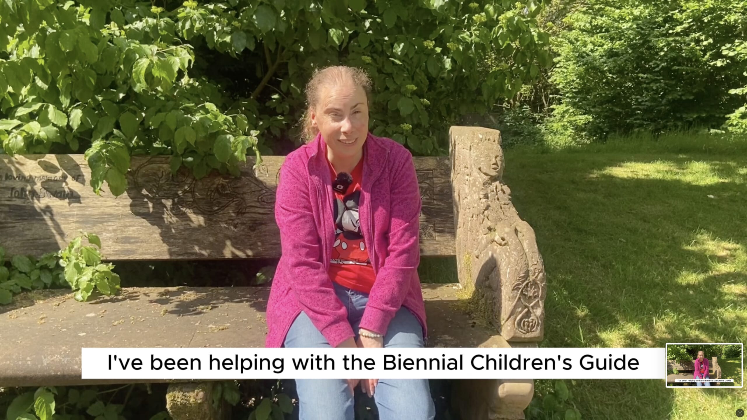 Catherine Haynes sat on a bench in an interview.